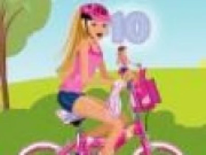 Barbie cu bicicleta