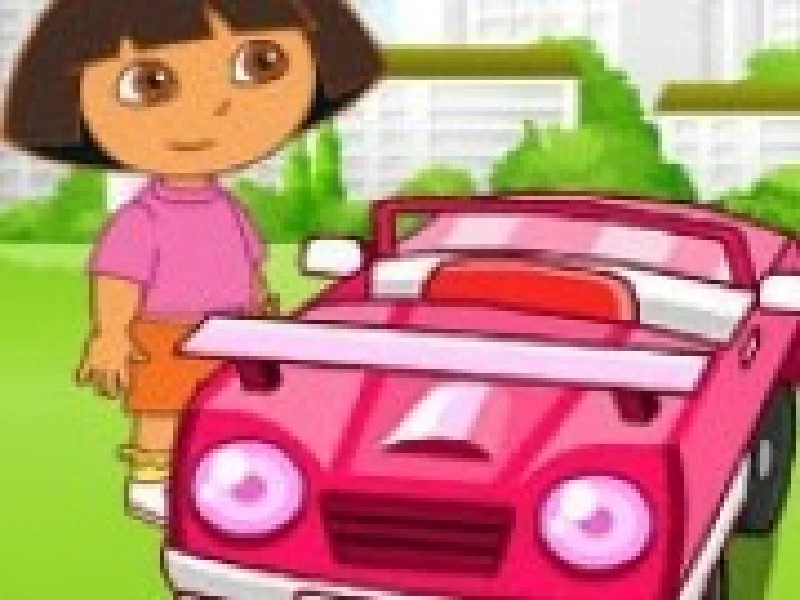 dora exploratoare conduce cart