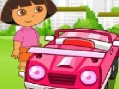 dora exploratoare conduce cart