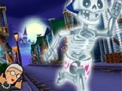 angry gran fuga de halloween