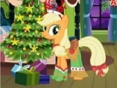 applejack micul ponei de imbracat pentru craciun