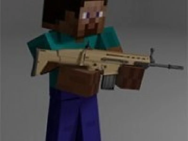 arena de impuscaturi 3d minecraft