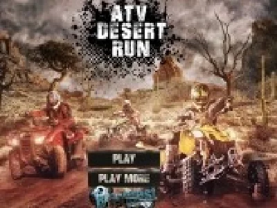 atv de curse in desert