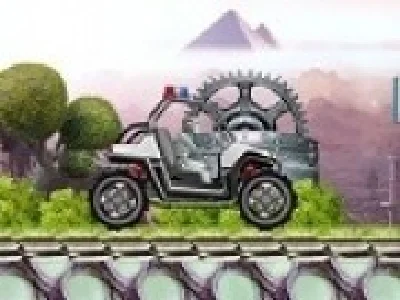 atv de politie cu roboti