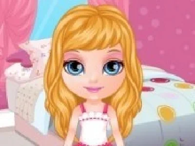 baby barbie petrecere in pijamale