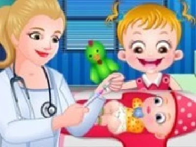 baby hazel la doctor cu fratiorul