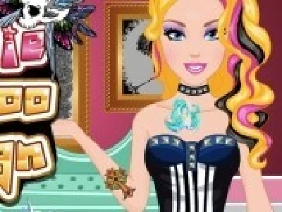 barbie coloreaza tatuaje