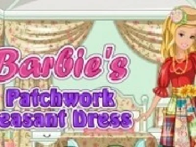 barbie designer rochie traditionala din petice