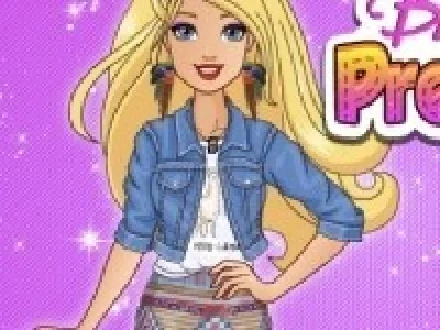 barbie frumoasa in blugi
