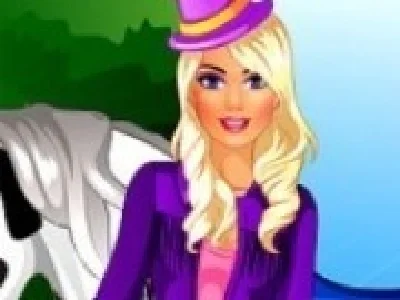 barbie imbracat pentru calarie