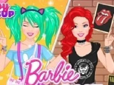 barbie moda kawai vs rock