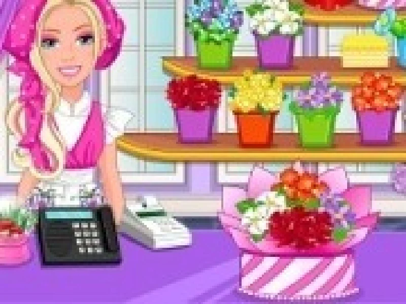 barbie si magazinul florarie