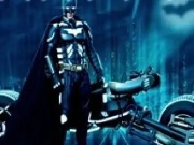 batman curse pe motocicleta