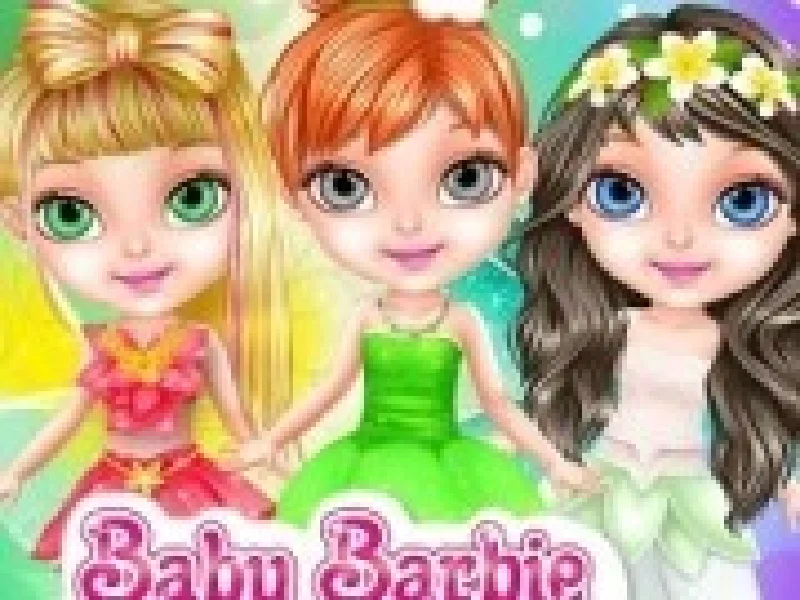 bebelusa barbie in salonul de zane