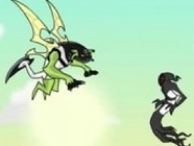 ben 10 impuscaturi extraterestrii in zbor