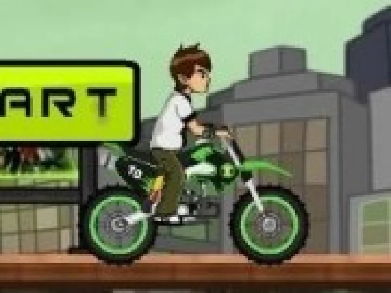 ben10 cascadorii cu motocicleta