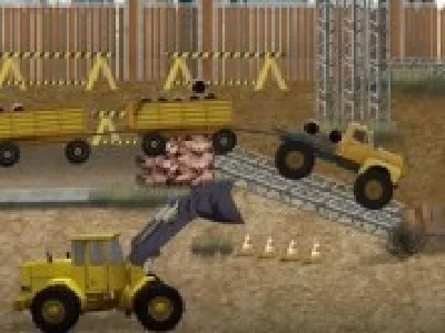 camion cu multe remorci