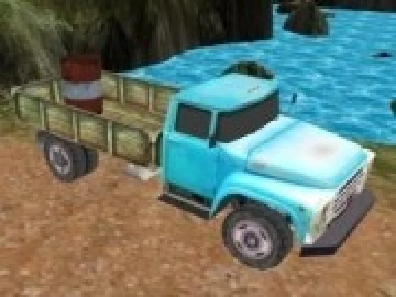 camioneta 3d livrari pe munte