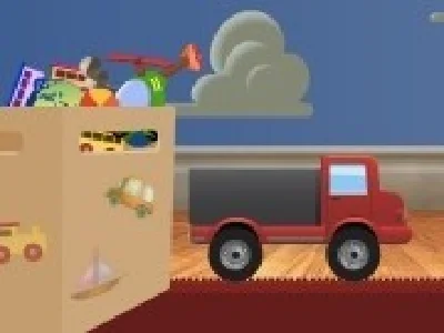 camionul ce transporta jucarii
