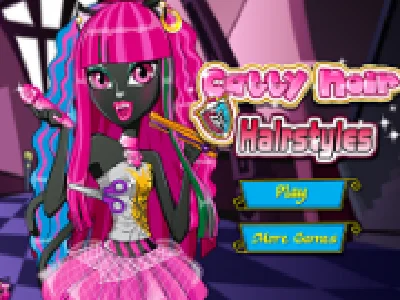 coafuri monster high cu catty noir