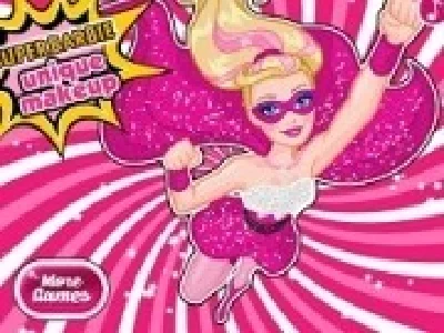 colorat si machiat pe super barbie