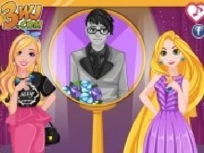 competitia dragostei cu rapunzel si barbie