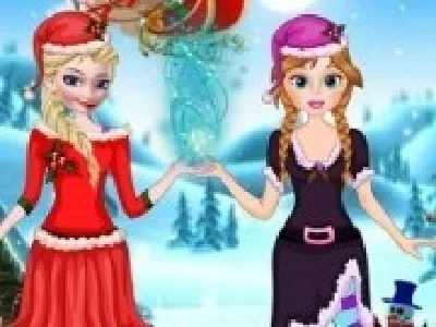 craciun cu elsa si anna din regatul de gheata