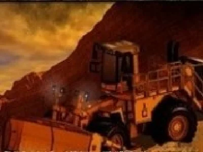 buldozer cupa  incarcat remorca
