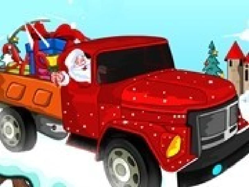 camionul de cadouri a lui santa
