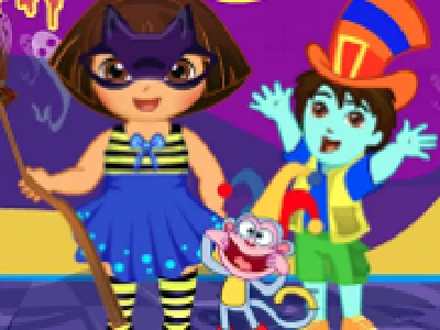 dora exploratoarea hainelor de halloween
