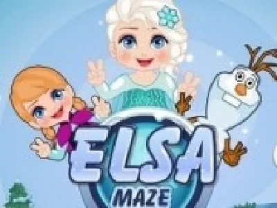 elsa si anna in labirint