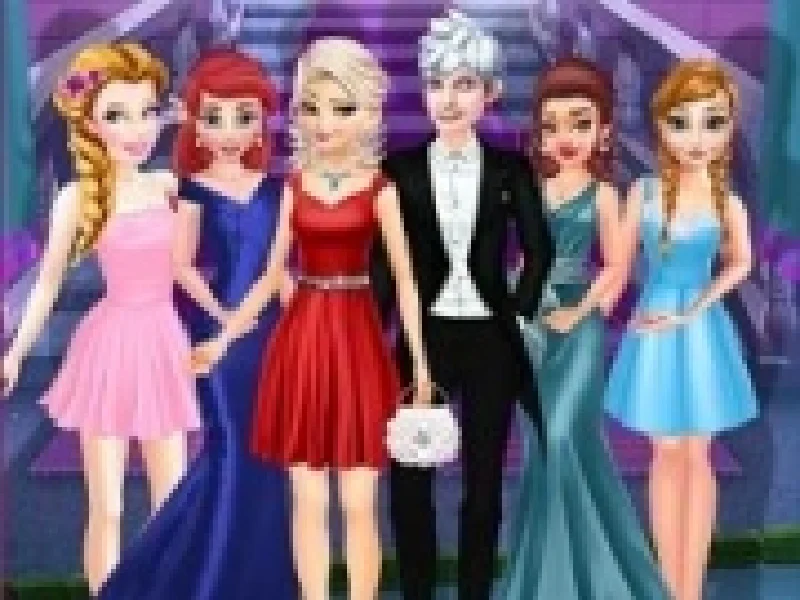 elsa si jack frost la balul dragostei