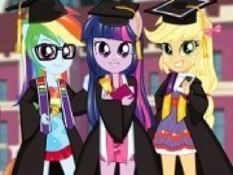 fetele ponei din equestria la absolvire