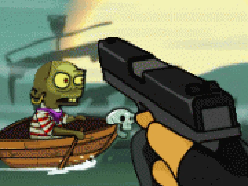 piratii impusca zombi