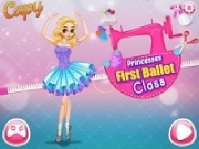 printesa la primul curs de balet