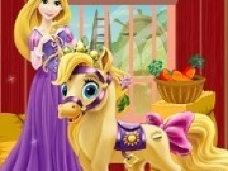 printesa rapunzel ingrijeste ponei