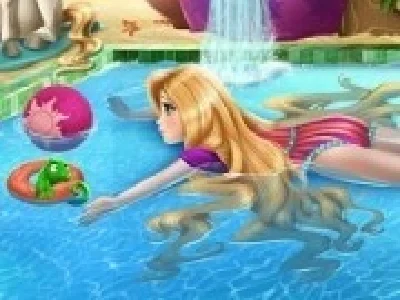 rapunzel ziua la piscina