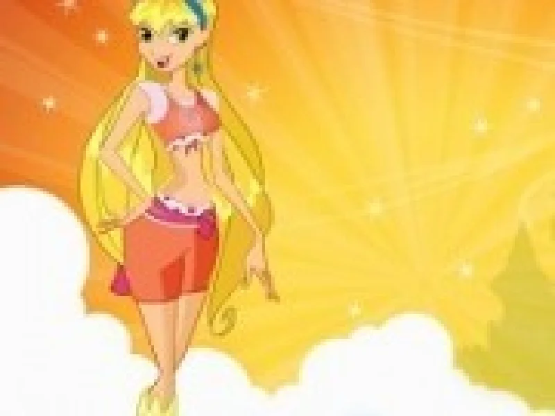 stella winx imbracaminte de flori