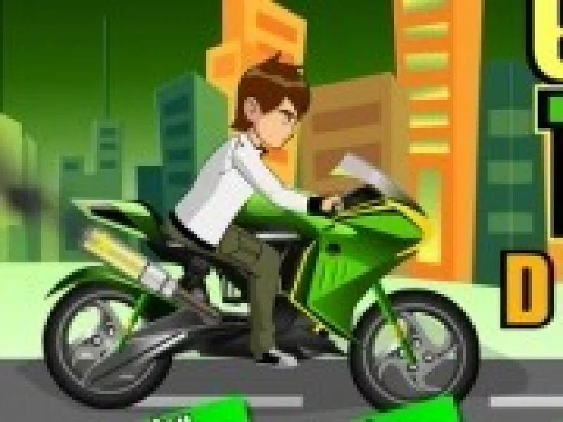 curse 3d cu ben 10 pe motocicleta