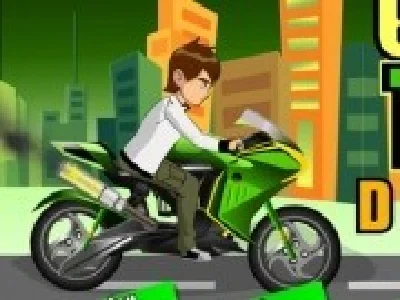 curse 3d cu ben 10 pe motocicleta