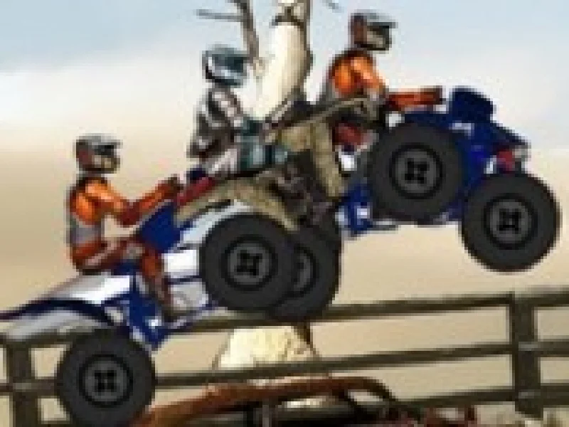 Curse atv in desert
