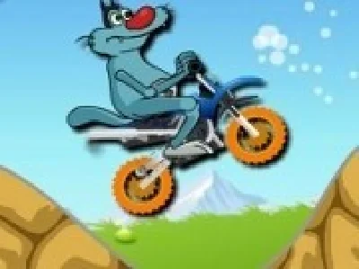 curse cu oggy pe motoreta