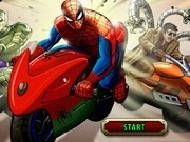 curse de motociclete cu spiderman