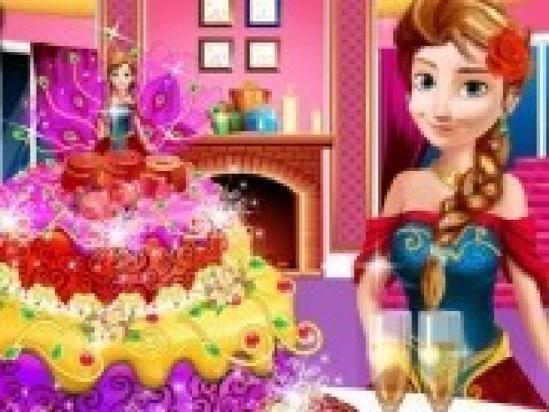 decorat tort cu frozen ana