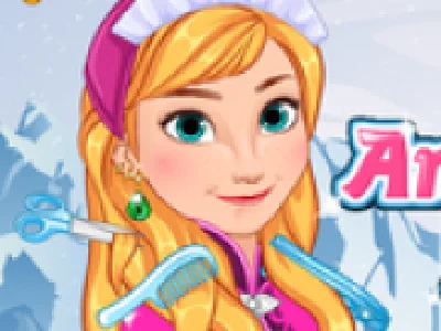 facut parul si machiat pe frozen anna