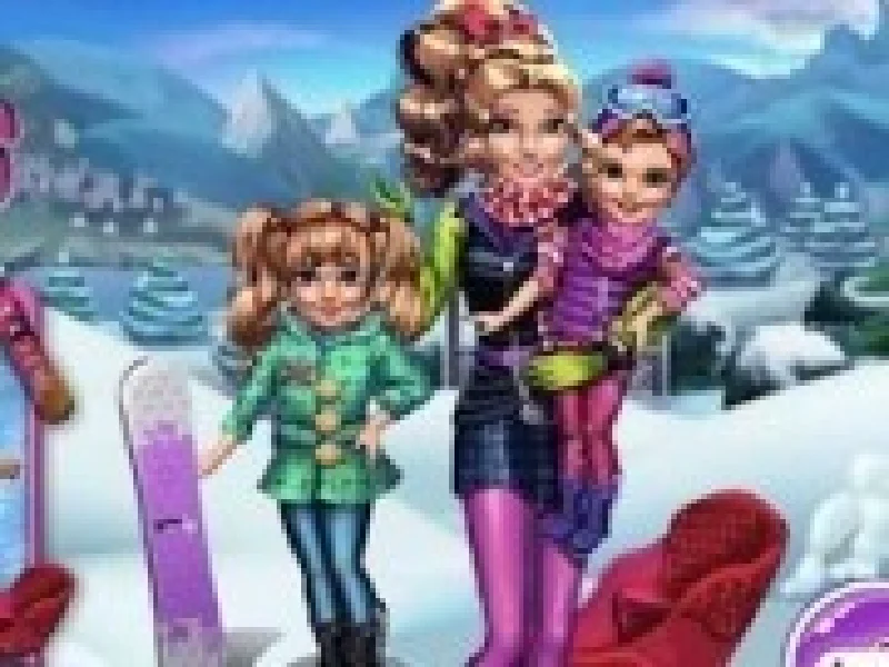 distractie de iarna cu gemenele disney