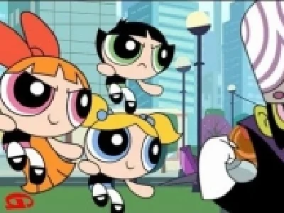 distrugand roboti cu fetitele powerpuff