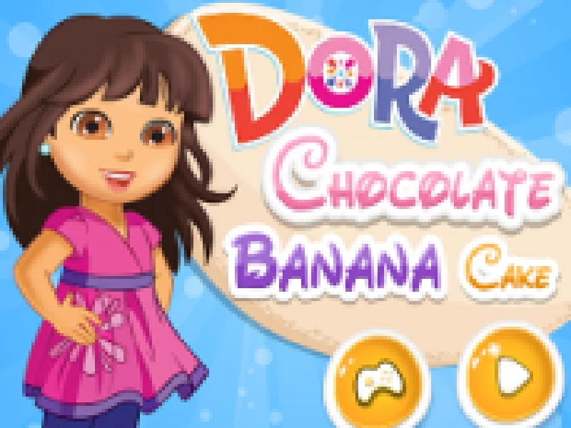 dora gateste tort cu ciocalata si banane