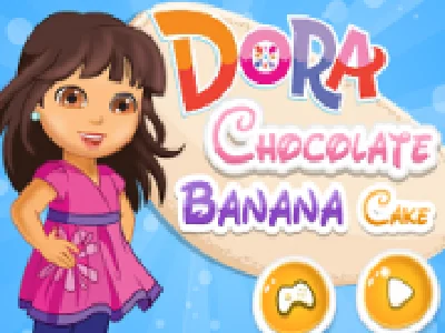 dora gateste tort cu ciocalata si banane