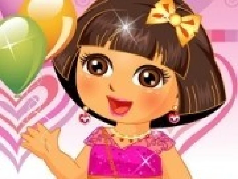 dora imbracata pentru joaca